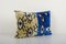Ikat Yellow and Blue Eye Cushion Cover 2