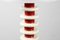 Lámpara de pie posmoderna en rojo y blanco, años 70, Imagen 2