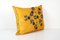 Suzani Yellow Cushion Cover Fashioned from Uzbek Textile 4