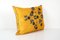 Suzani Yellow Cushion Cover Fashioned from Uzbek Textile, Image 4