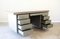 Vintage Steel and Leather Industrial Desk, 1940s, Image 4