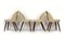 Sillas de comedor Bouclé de tapicería de Antonin Suman, años 60. Juego de 4, Imagen 5