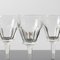 Bicchieri da vino in cristallo intagliato a mano di Val Saint Lambert, anni '50, set di 10, Immagine 5
