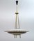 Mid-Century Modern Crystal Pendant Lamp in the style of After Pietro Chiesa for Fontana Arte, 1950s 1