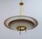 Mid-Century Modern Crystal Pendant Lamp in the style of After Pietro Chiesa for Fontana Arte, 1950s, Image 4