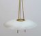 Lampe à Suspension Mid-Century en Cristal de Style After Pietro Chiesa pour Fontana Arte, 1950s 7