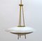 Mid-Century Modern Crystal Pendant Lamp in the style of After Pietro Chiesa for Fontana Arte, 1950s 6