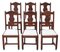 Art Nouveau Oak Dining Chairs, 1915, Set of 6 1
