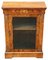 Antique Inlaid Burr Walnut Pier Display Cabinet, 1880s 1