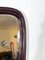 Specchio da parete vintage in legno curvo, Italia, anni '50, Immagine 3
