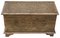 Antique Chinese Brass Covered Camphor Wood Chest Coffer 2