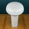 Large Vintage White Murano Mushroom Style Table Lamp, Italy, 1970s 4