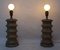 Lampes de Bureau Sculptées de Palladio, Italie, 1970s, Set de 2 7