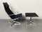 Aluminum EA 124 Rotating Armchair with Ea 125 Footstool by Charles & Ray Eames for Herman Miller from Vitra, Germany, 1970s, Set of 2 5