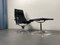 Aluminum EA 124 Rotating Armchair with Ea 125 Footstool by Charles & Ray Eames for Herman Miller from Vitra, Germany, 1970s, Set of 2 4