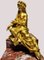 Mathurin Moreau, Dame Qui Pose, 1800er, Glide Bronze & amp; Roter Marmorsockel 6