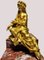 Mathurin Moreau, dame qui pose, 1800s, Glided Bronze & Red Marble Base 6