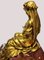 Mathurin Moreau, dame qui pose, 1800s, Glided Bronze & Red Marble Base 5