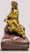 Mathurin Moreau, dame qui pose, 1800s, Glided Bronze & Red Marble Base 2