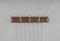 Teak & White Metal Wall Coat Rack, 1960s, Image 2