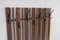 Appendiabiti da parete in legno di noce con ganci neri, anni '60, Immagine 3