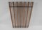 Walnut Slats Wall Coat Rack with Black Hooks, 1960s 5