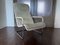 Moderner Vintage Vintage Sessel aus verchromtem Stahlrohr, Rattan & Leder im Stil von Thonet, 1970er 4