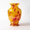 Art Deco Yellow and Red Spatter Glass Vase from Franz Welz 3