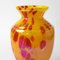 Art Deco Yellow and Red Spatter Glass Vase from Franz Welz, Image 5