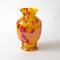Art Deco Yellow and Red Spatter Glass Vase from Franz Welz, Image 4