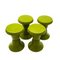 Space Age Diabolo Stools and Table from Giganplast, Italy, 1970, Set of 5 1