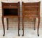 20th Century French Nightstands with Drawers, Marquetry & Cabriole Legs, 1900, Set of 2 1