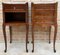 20th Century French Nightstands with Drawers, Marquetry & Cabriole Legs, 1900, Set of 2, Image 1