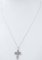 Diamonds, 18 Karat White Gold Cross Pendant Necklace, Image 4