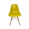 DSW Beistellstühle aus Kunststoff in Gelb von Charles & Ray Eames für Vitra, 2er Set 2