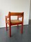 Red Carimate Carver Chair by Vico Magistretti, Image 5