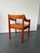 Red Carimate Carver Chair by Vico Magistretti 2