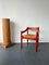 Red Carimate Carver Chair by Vico Magistretti 6