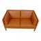 2442 2-Seater Sofa in Cognac Anilin Leather by Børge Mogensen for Fredericia 7