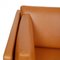 2442 2-Seater Sofa in Cognac Anilin Leather by Børge Mogensen for Fredericia, Image 6