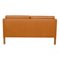 2442 2-Seater Sofa in Cognac Anilin Leather by Børge Mogensen for Fredericia, Image 3