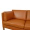 2442 2-Sitzer Sofa aus cognacfarbenem Anilin Leder von Børge Mogensen für Fredericia 5