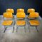 Vintage Stacking School Chair with Gray Metal Frame, Image 1