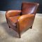 Club chair vintage in pelle, set di 2, Immagine 8