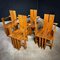 Dutch Brutalist Style Wooden Chair, Image 2