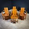 Dutch Brutalist Style Wooden Chair, Image 1