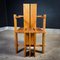 Dutch Brutalist Style Wooden Chair 14