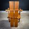 Dutch Brutalist Style Wooden Chair 25