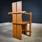Dutch Brutalist Style Wooden Chair 24
