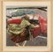 Americo Mazzotta, Woman and the Car, Oil Painting, Late 20th Century, Framed, Image 1